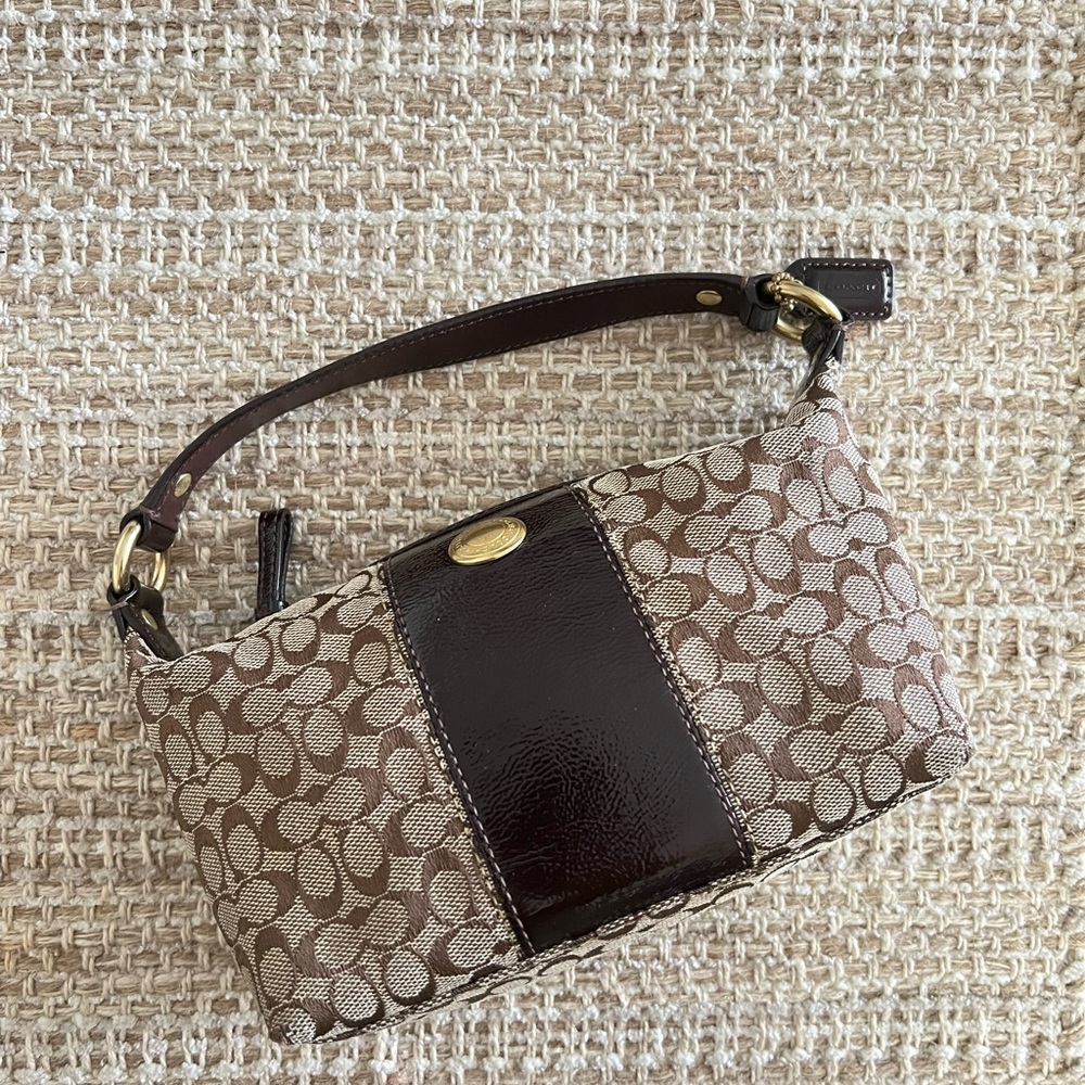Coach Brown Signature Shoulder Bag